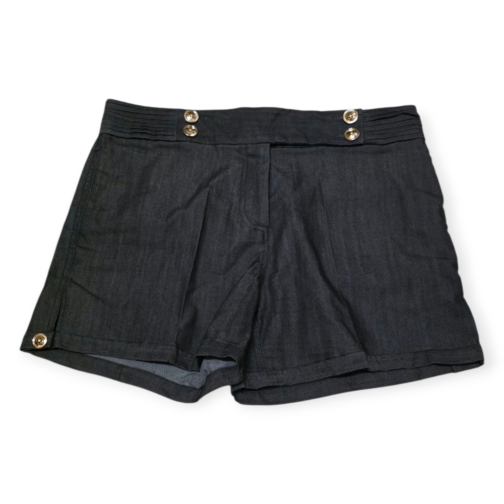Adam Lippes Sailor Chic Dark Wash Shorts